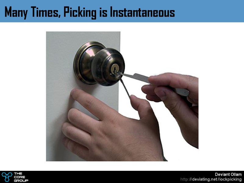 Many Times, Picking is Instantaneous